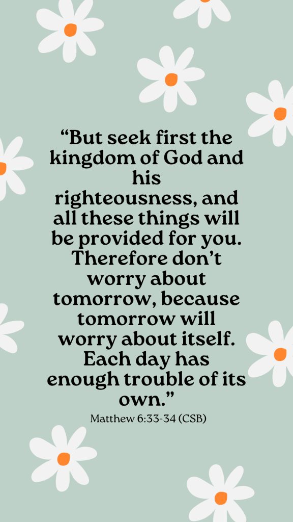 Bible verse Matthew 6:33-34